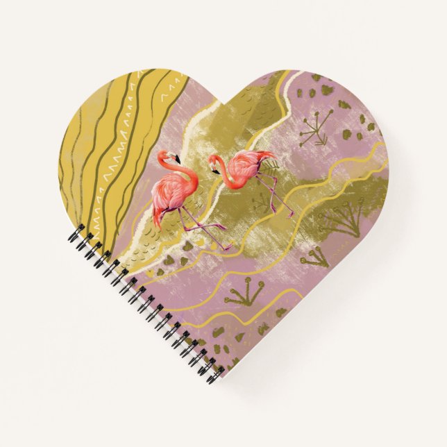 summer flamingo  notebook (Front)