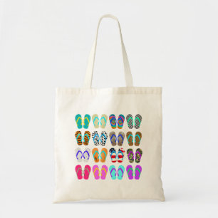 Summer Flip-Flops Chart Tote Bag