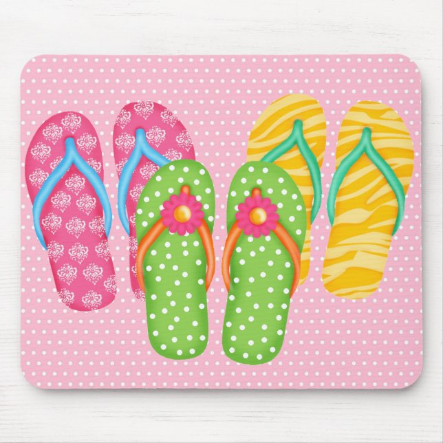 Summer Flip Flops Mouse Pad (Front)