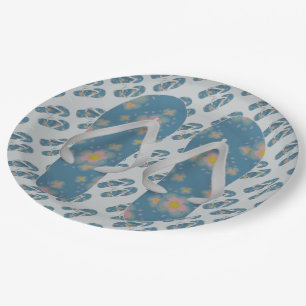 Summer Flip Flops Paper Plate