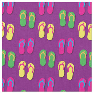 Summer Flip Flops Sandals Fabric