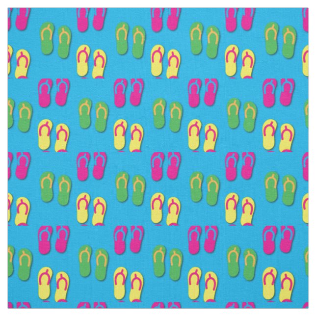 Summer Flip Flops Sandals Fabric (Swatch)