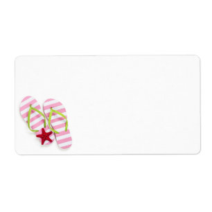 Summer Flip Flops With Starfish