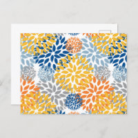 Summer Floral Abstract Bright Colours Pattern