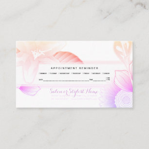 summer floral appointment reminder