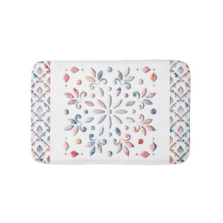 Summer Floral  Bath Mat