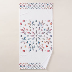 Summer Floral Bath Towel