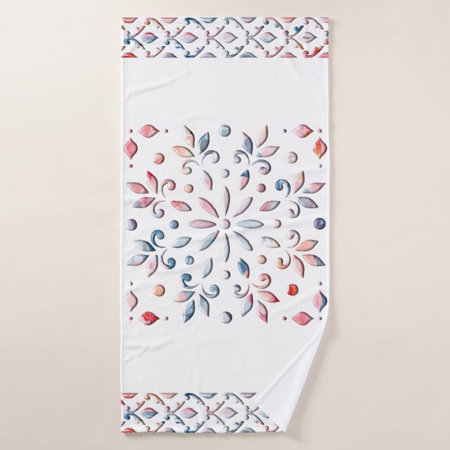 Summer Floral Bath Towel (Bath Towel)