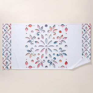 Summer Floral Beach Towel
