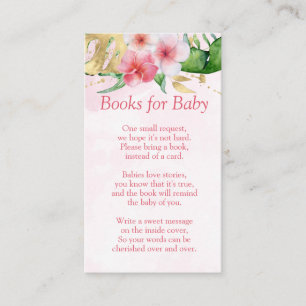 Summer Floral Books for Baby Enclosure Card