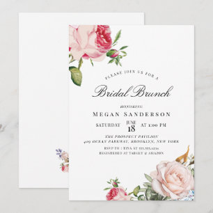 Summer Floral   Bridal Brunch Invitation