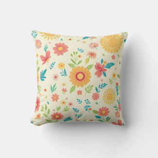 Summer Floral Cushion