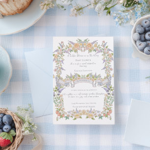 Summer Floral Garden Baby Shower Invitation