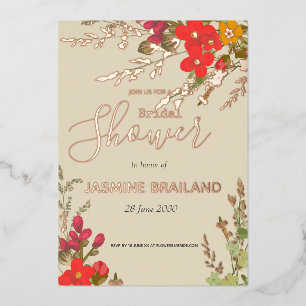 Summer Floral Garden Wildflowers Bridal Shower