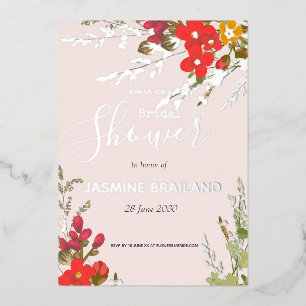 Summer Floral Garden Wildflowers Bridal Shower