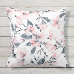 Summer Floral Outdoor Pillow