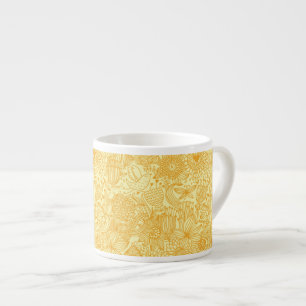 Summer floral pattern in warm colours espresso cup