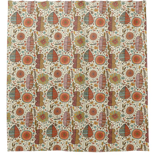 Summer floral pattern made of leaves (Front)