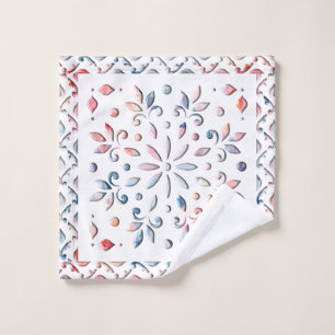 Summer Floral Wash Cloth