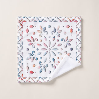 Summer Floral Wash Cloth