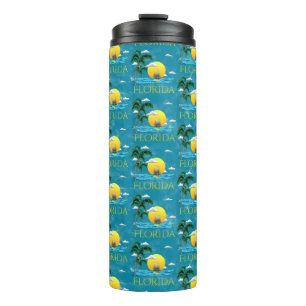 Summer Florida Sailboat Sunset Beach Coastal Thermal Tumbler