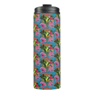 Summer Florida Tropical Sunset Beach Coastal Thermal Tumbler