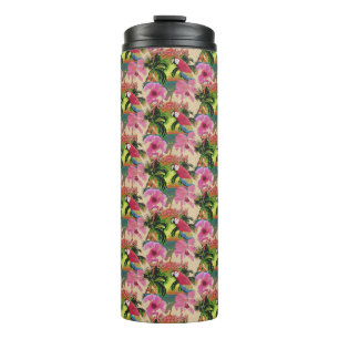 Summer Florida Tropical Sunset Coastal Thermal Tumbler
