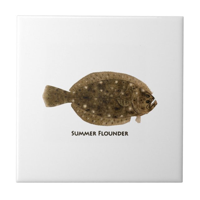 Summer Flounder Tile (Front)