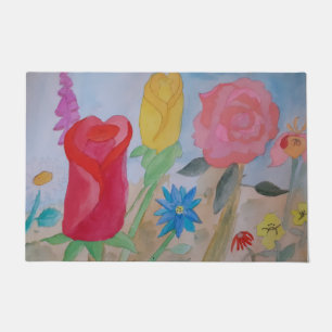 Summer Flower Garden Doormat
