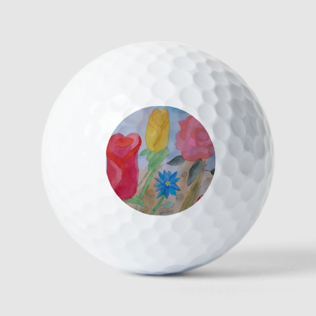 Summer Flower Garden  Golf Balls (Front)