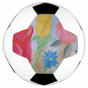 Summer Flower Garden Soccer Ball