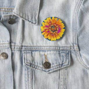 Summer Flower Pop 2 Inch Round Button