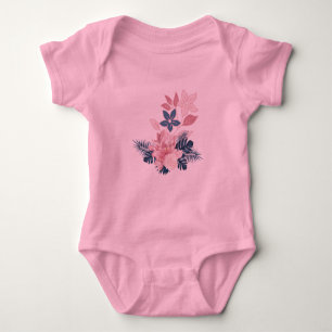 Summer Flower Women's Clothing Baby Bodysuit