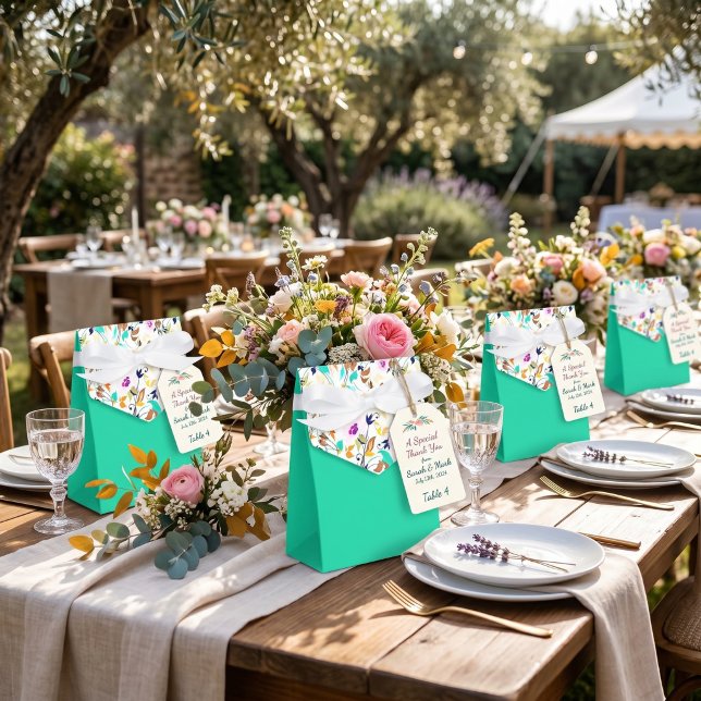 Summer flowers favor box (Creator Uploaded)
