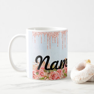Summer Flowers Floral Personalized Coffee Mug, Cup