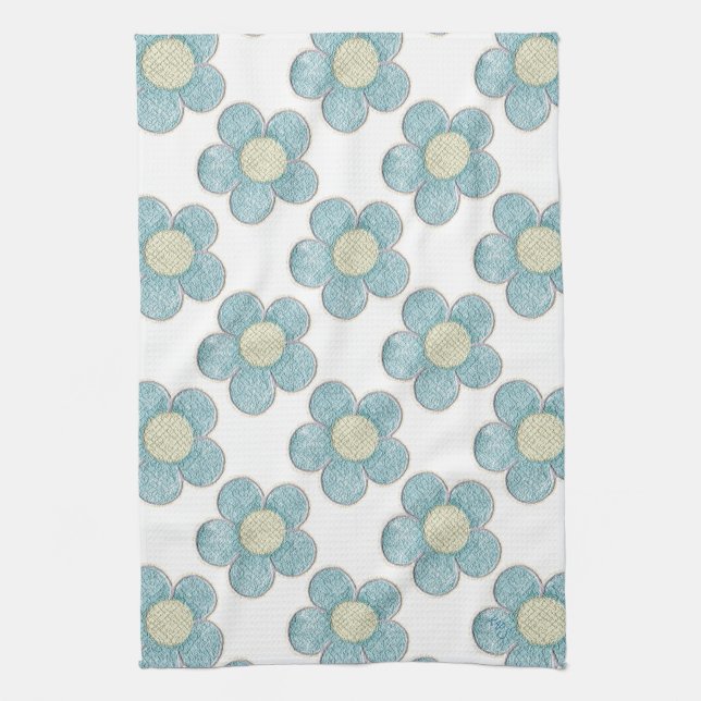 Summer Flowers Kitchen Towel (Vertical)
