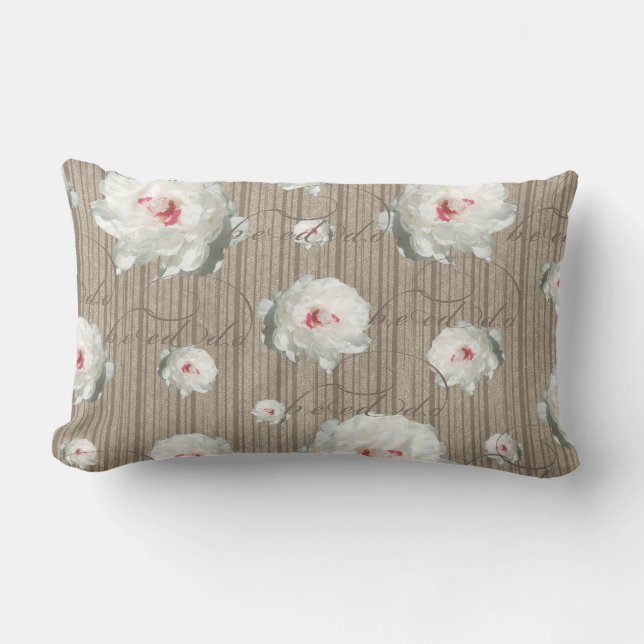 Summer Flowers Lumbar Pillow (Front)