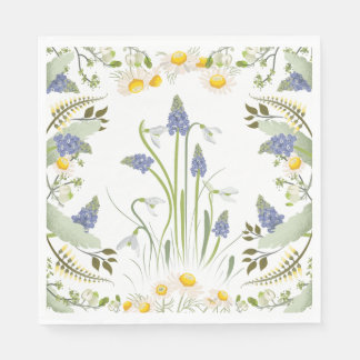 Summer Flowers Luncheon Napkin