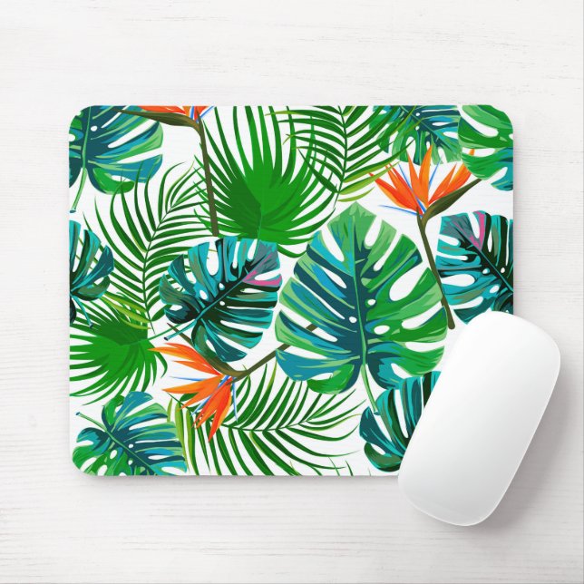 Summer Flowers Mouse Pad (With Mouse)