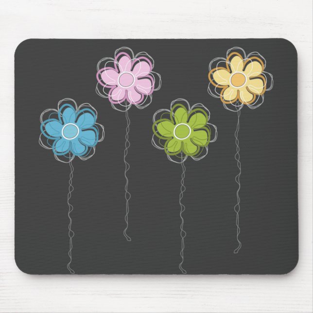 Summer Flowers Mouse Pad (Front)