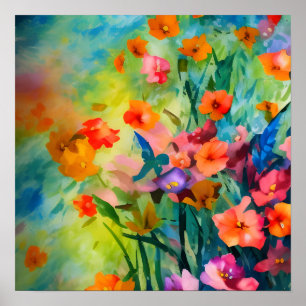 Summer Flowers  Poster