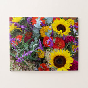 Summer Flowers Puzzle Gift for Grandma Easy