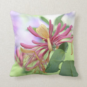 Summer flowers throw pillow