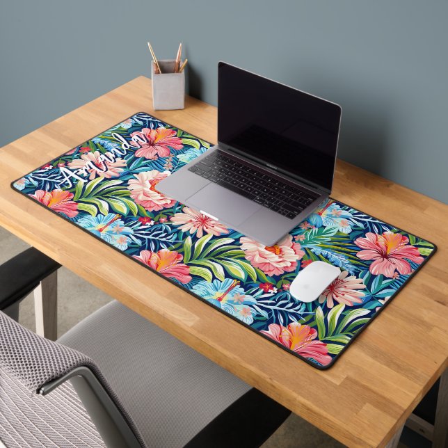 Summer Flowers Tropical Floral Pattern Girly (Bureau 2)