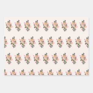 Summer FLowers Wrapping Paper Sheet