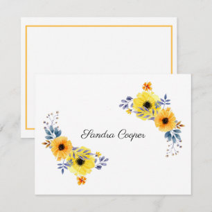 Summer Flowers Yellow From Your Desk A Personal Card