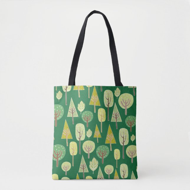 Summer Forest: Nature Inspired Design Tote Bag (Front)