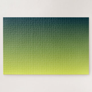 Summer Forest, Subtle Green Gradient Minimal Fresh Jigsaw Puzzle