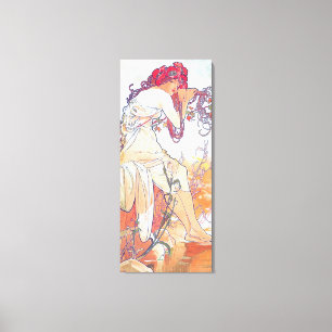Summer (Four Seasons), Alphonse Mucha Canvas Print
