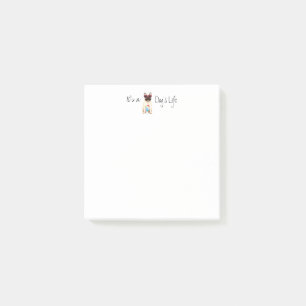 Summer French Bulldog Post-it Notes